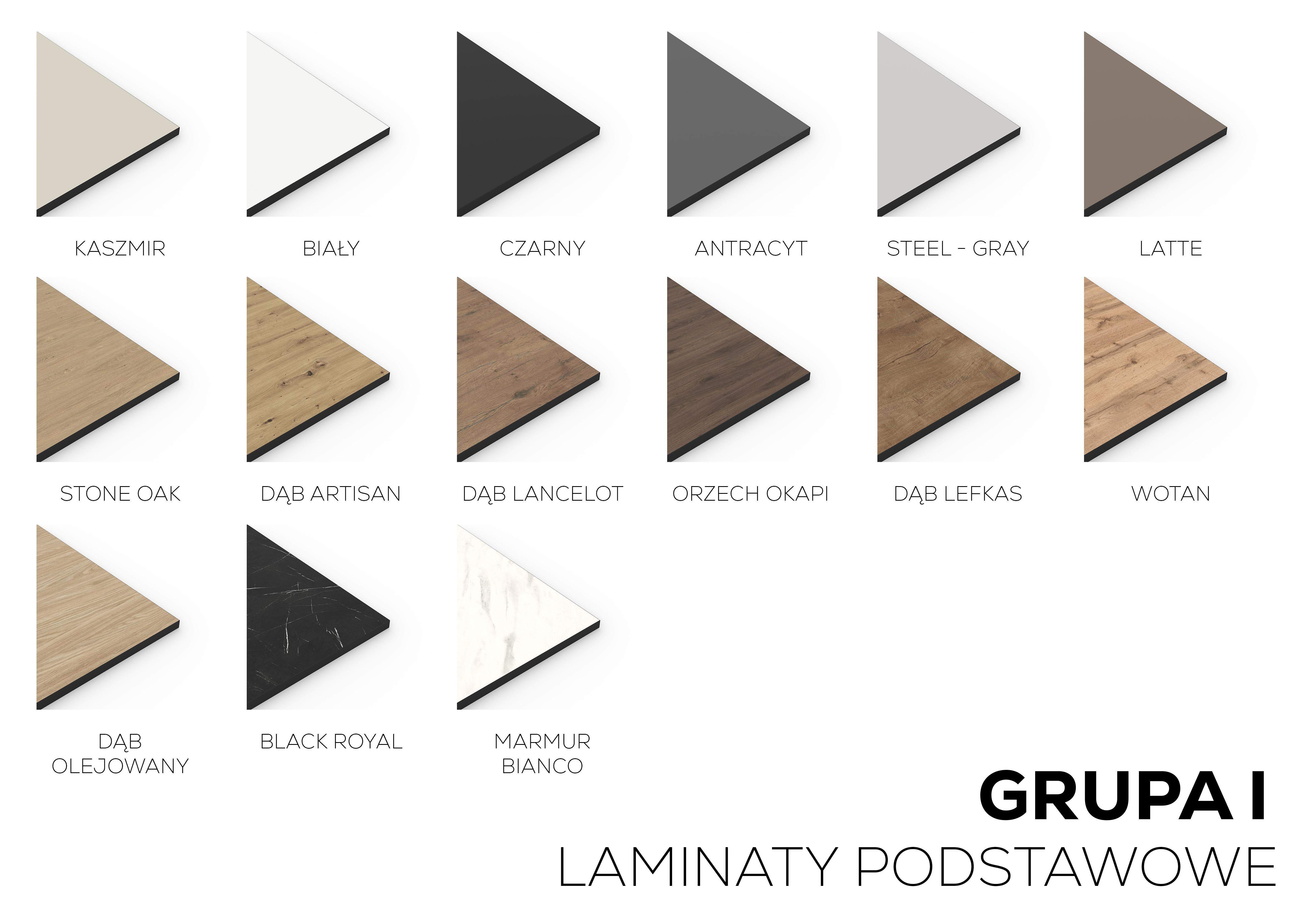 dostępne laminaty podstawowe dla kuchni na wymiar 
